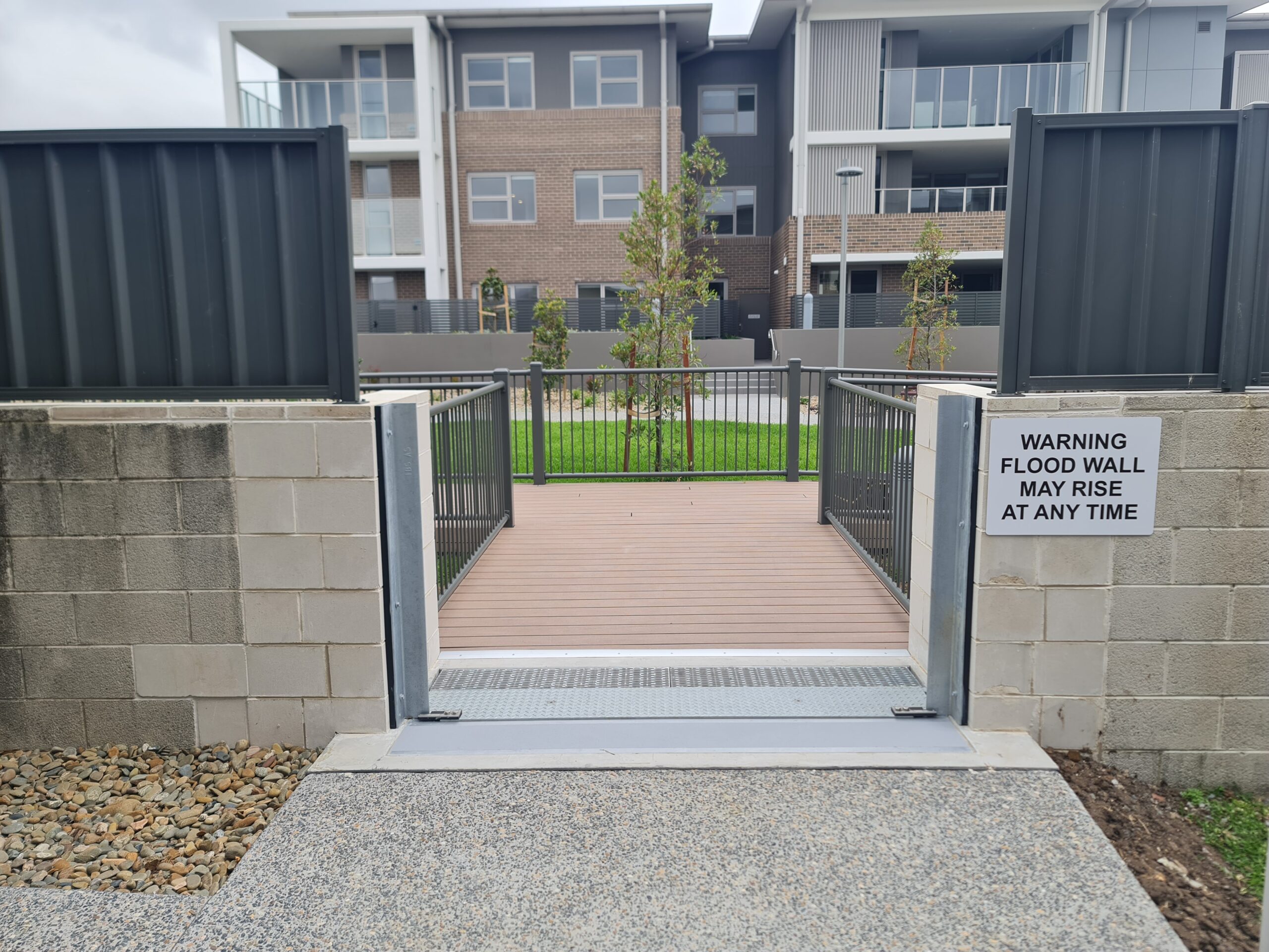 self-activating-gate-access-flood-barrier-shell cove-nsw