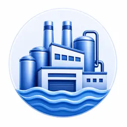 Industrial flood protection icon